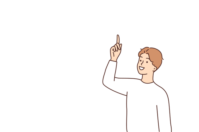 Man searching online Illustration