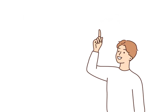 Man searching online Illustration