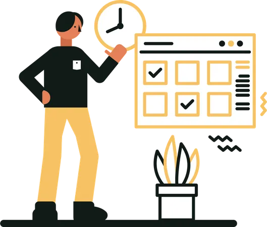 Welcome To The Scheduling Appointment Flat Illustration Theme Where The Art Of Time Management Comes To Life In A Sleek Two Dimensional Style This Collection Portrays The Efficiency And Convenience Of Modern Scheduling Through Clean Design And Vibrant Colors 일러스트레이션
