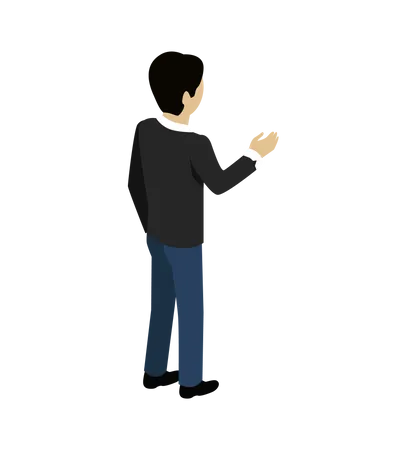 Man Shaking Hands  Illustration