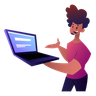 illustration for laptop
