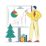 christmas growth illustration free download