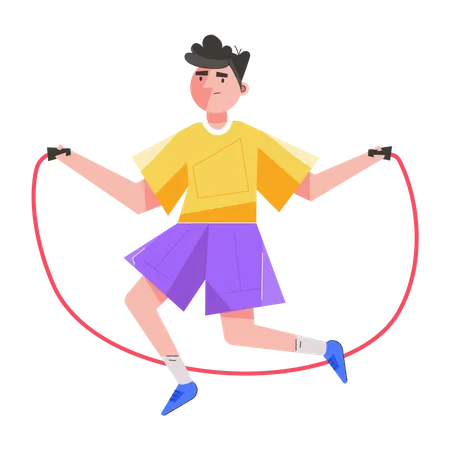 Check Out Flat Illustration Of Skipping Rope Illustration