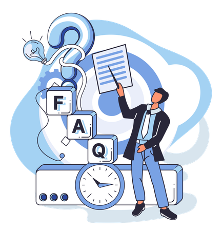 Man solving business problem  Illustration