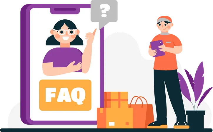This Illustration Depicts A Sales Or Shipping Admin Who Is Handling Client Or Customer Complaints Or Questions In The Company Where He Works Illustration