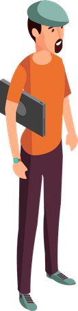 Man Standing  Illustration