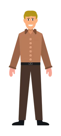 Man Standing  Illustration