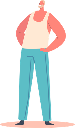 Man standing  Illustration