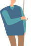 man standing with umbrella illustration free download