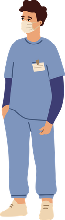 Man surgeon Illustration