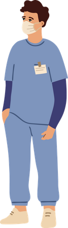 Man surgeon  Illustration