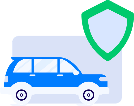Man taking auto insurance policy  Illustration