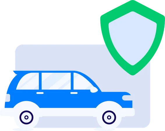 Man taking auto insurance policy  Illustration