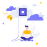 illustrations for cloud computing user