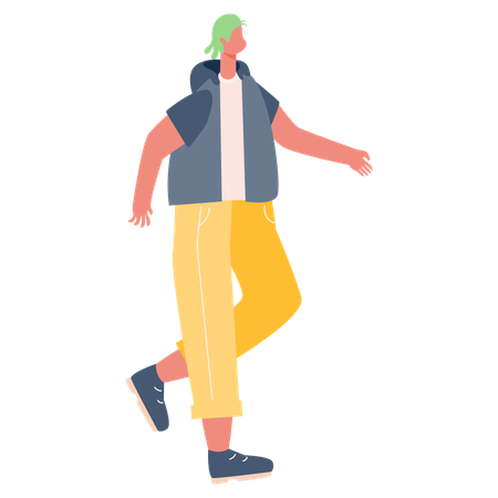 Man walking  Illustration