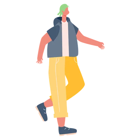 Man walking  Illustration