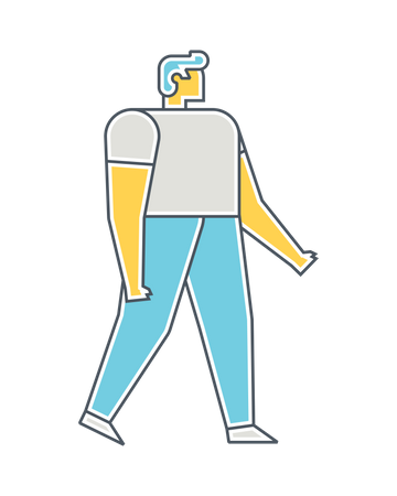 Man walking  Illustration