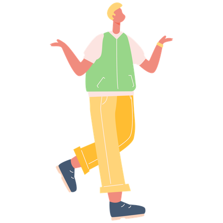 Man Walking  Illustration