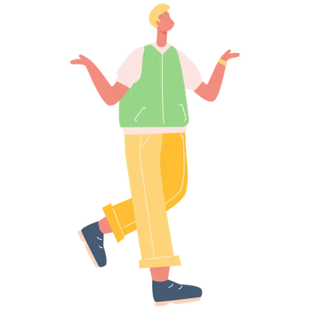 Man Walking  Illustration