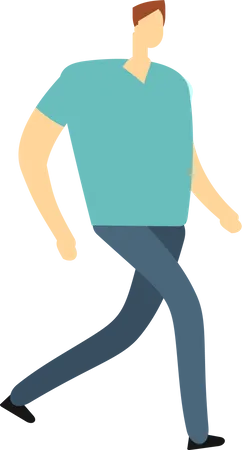 Man Walking  Illustration