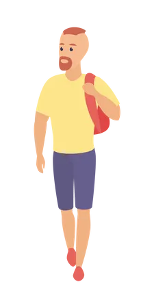 Man Walking  Illustration