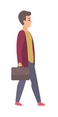 Man Walking  Illustration