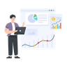 illustrations for sales graph