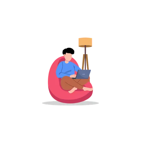 People Relaxing Flat Illustration In This Design You Can See How Technology Connect To Each Other Each File Comes With A Project In Which You Can Easily Change Colors And More Illustration