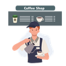illustration coffee maker