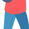 illustration for man wearing backpack