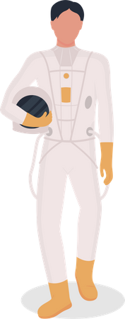 Man wearing space suit Illustration