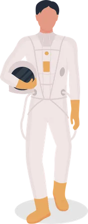 Man wearing space suit  Illustration