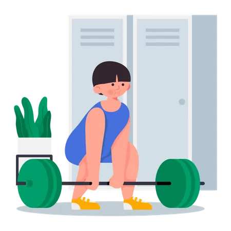 Weightlifting Is A Competition That Is Contained In Every Level Of Sport Which Is Very Popular Illustration