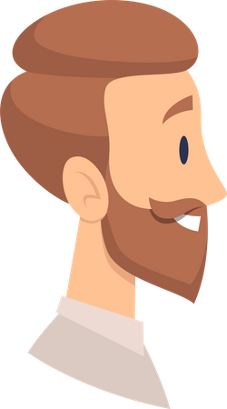 Man with beard  Illustration