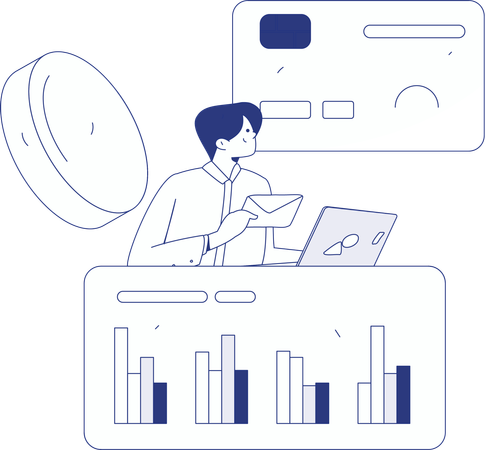 財務分析の達人  イラスト