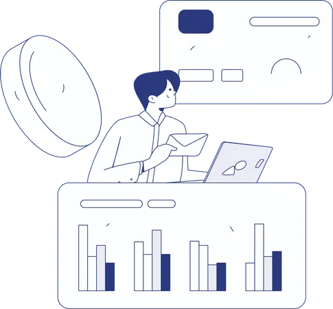 財務分析の達人  イラスト