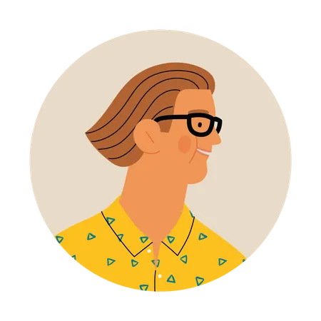 Man with googles  Illustration