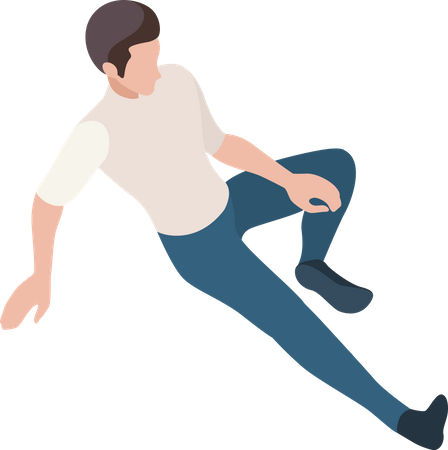 Man with injury  Illustration