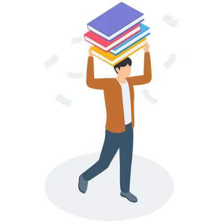 Man with Problems and trouble  Illustration