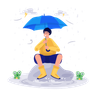 rainy day illustration free download