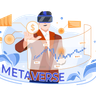 illustration experiencing meta planet