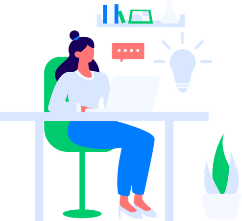 Man working on cloud data management  Illustration