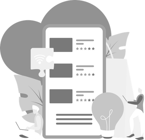 Man Working On Creative Business  Illustration