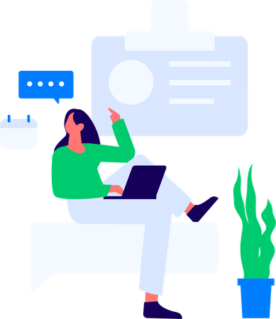 Man working on email marketing  Illustration