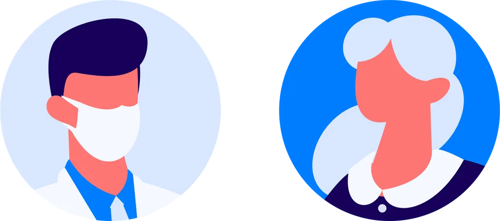 Man working on file management  Illustration