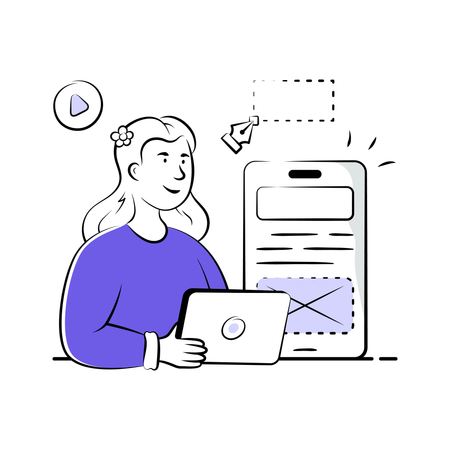 Man working on Task List  Illustration