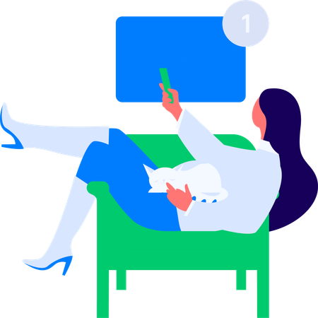 Man working on task management  Illustration