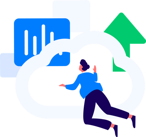 Man working on task management  Illustration