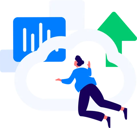 Man working on task management  Illustration