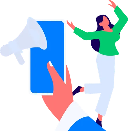 Man working on web data analysis  Illustration